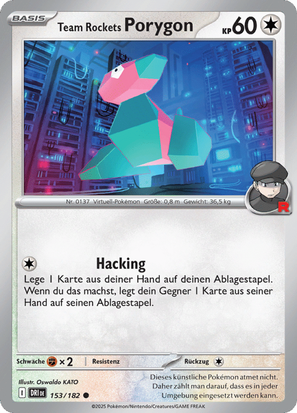 Team Rockets Porygon 153/182 deutsch