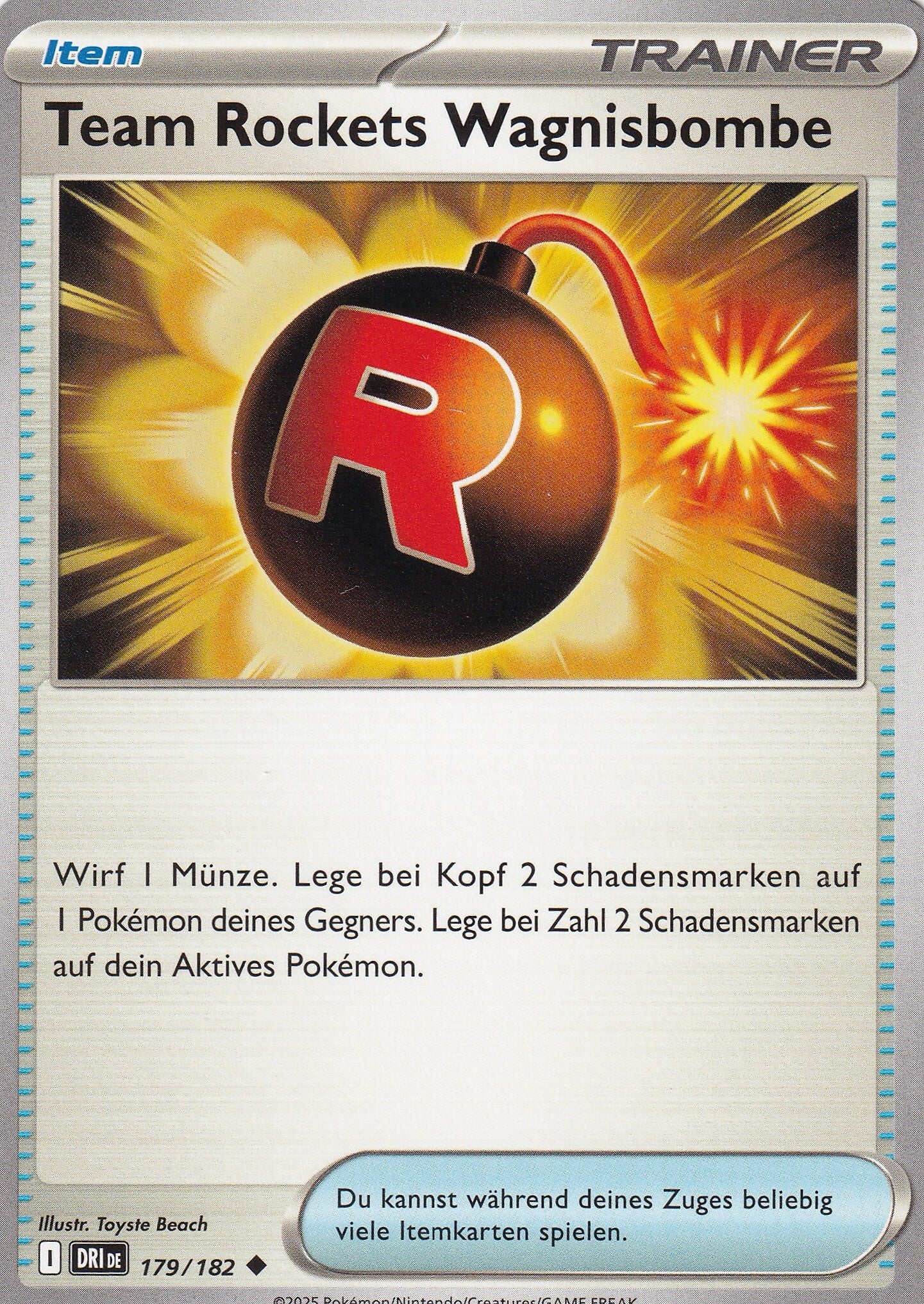 Team Rockets Wagnisbombe 179/182 deutsch