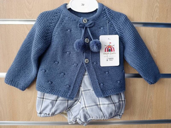 Conjunto lana cuadros