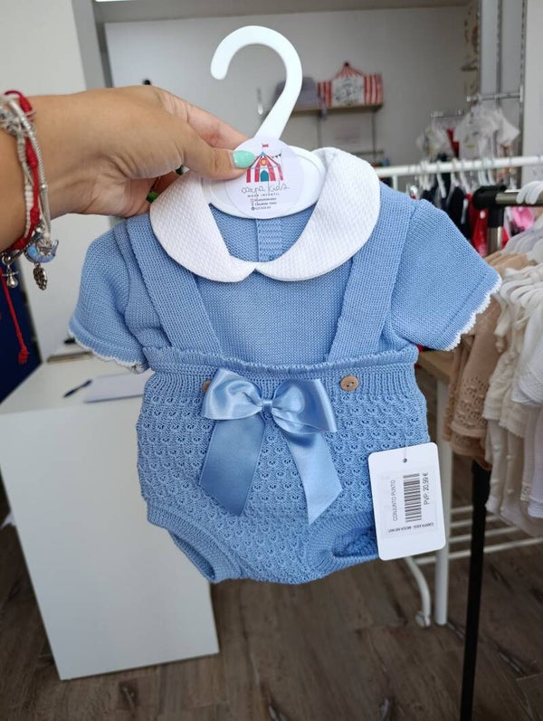 Conjunto punto bebé peto