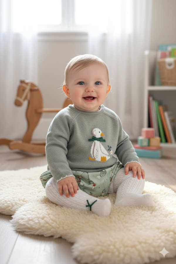 Conjunto patito bebe dos colores