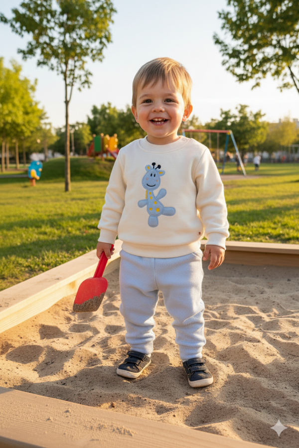 Chándal jirafa azul