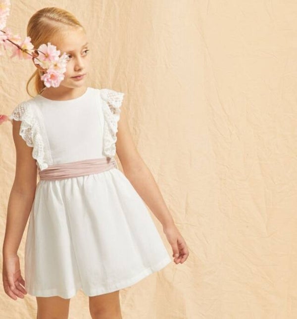 Vestido ceremonia crudo
