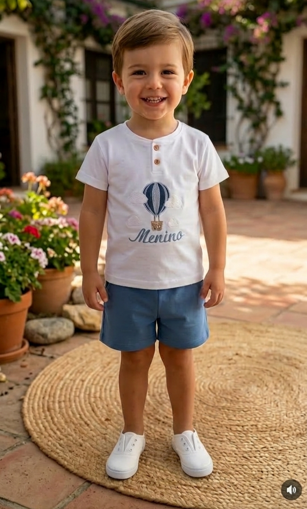 Conjunto globo algodón