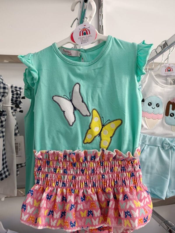 Conjunto bebe niña mariposas