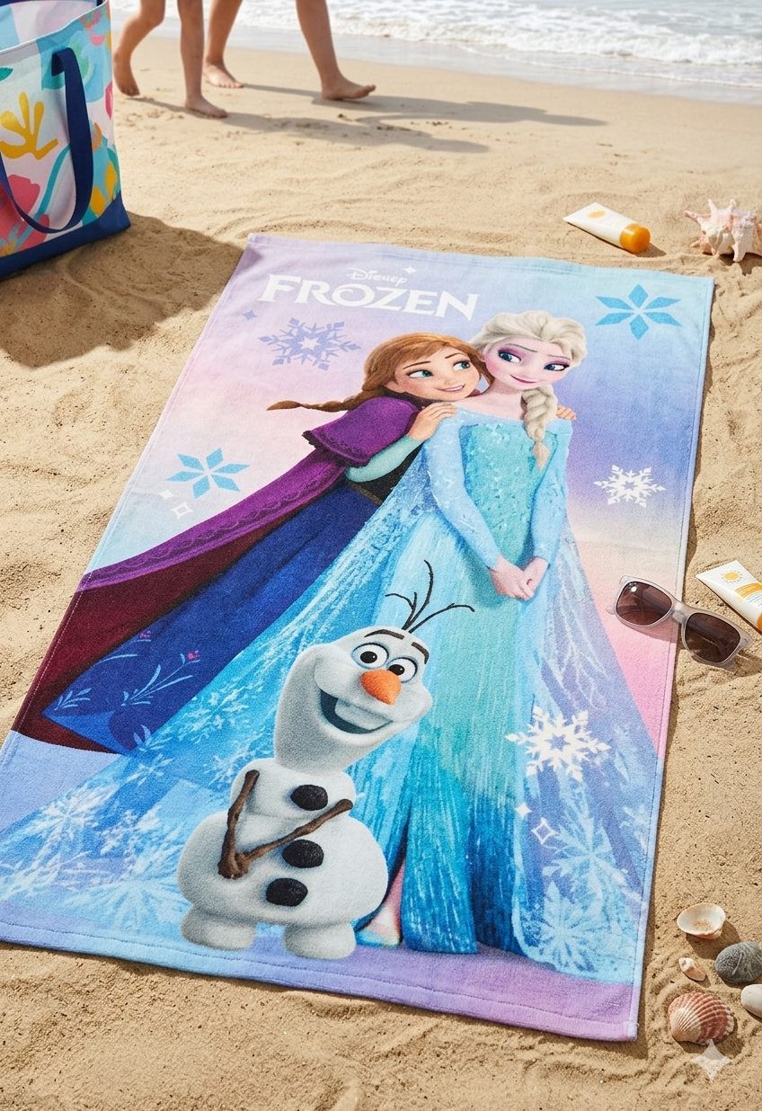 Toalla Elsa y Anna