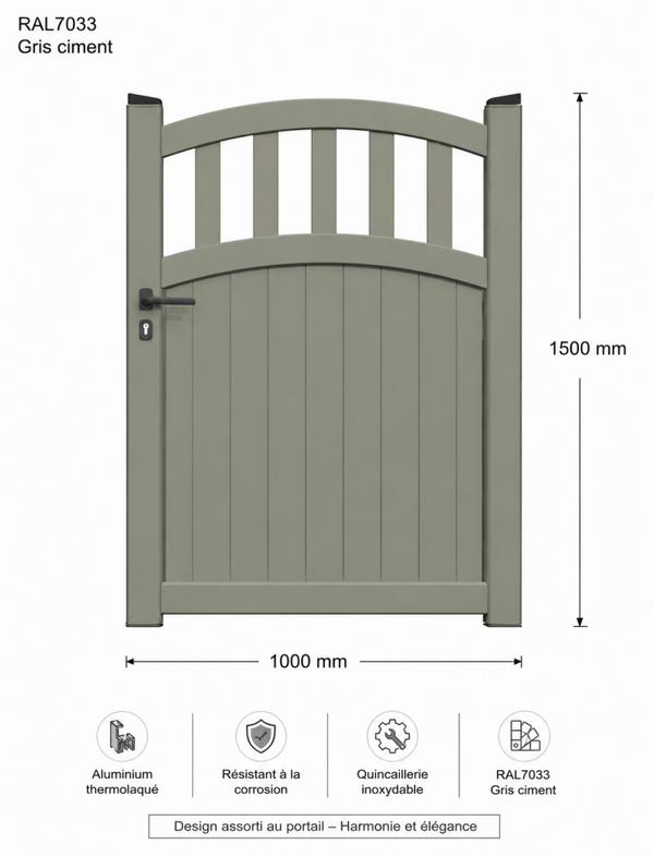 Portillon en Alluminum