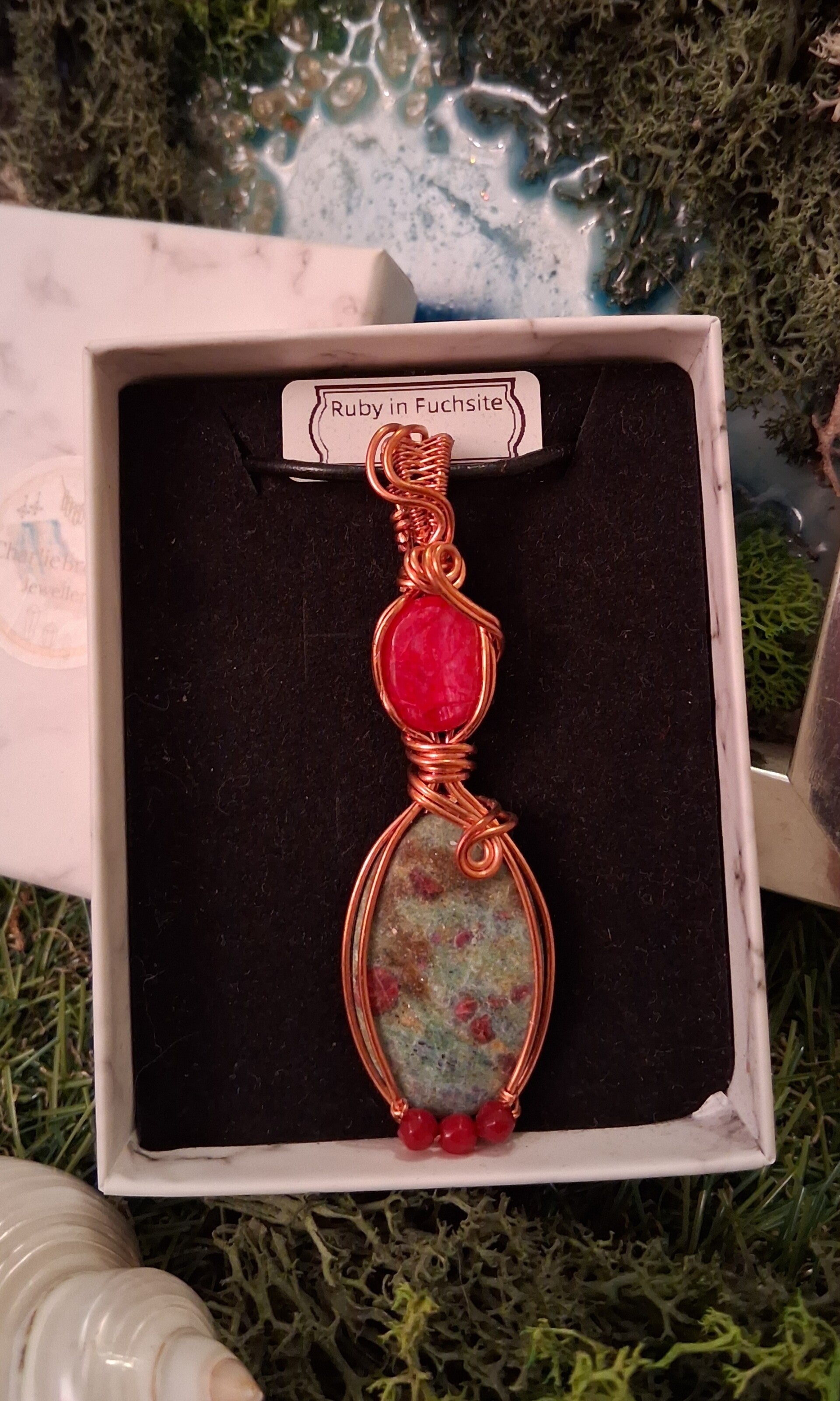 Ruby in Fuchsite + Ruby Pendant