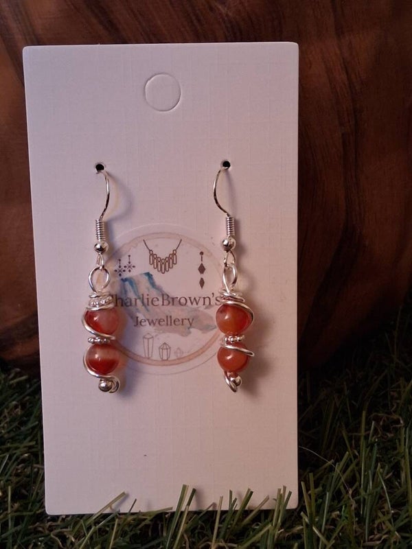 HANDMADE CARNELIAN EARRINGS