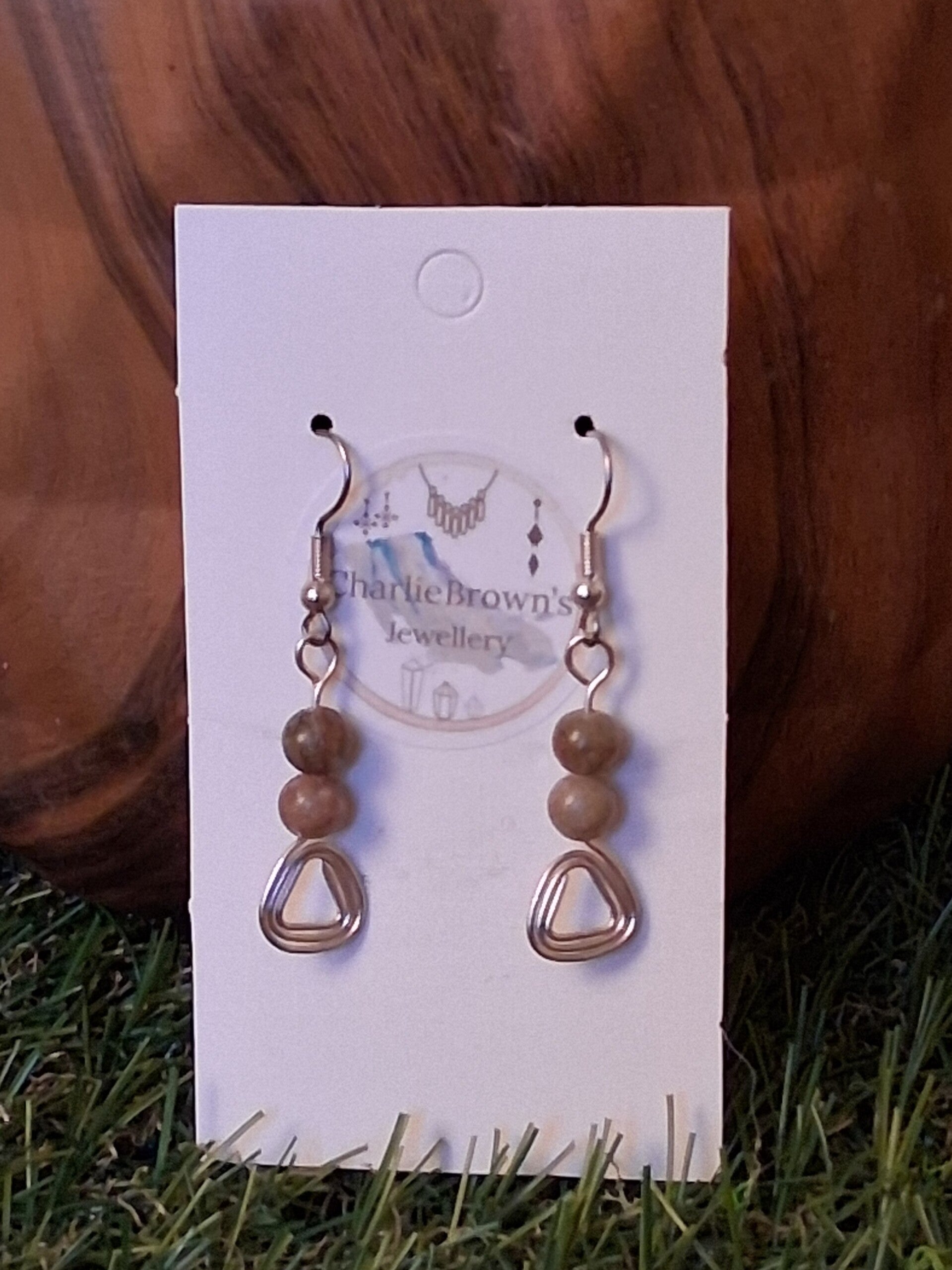 HANDMADE UNAKITE EARRINGS