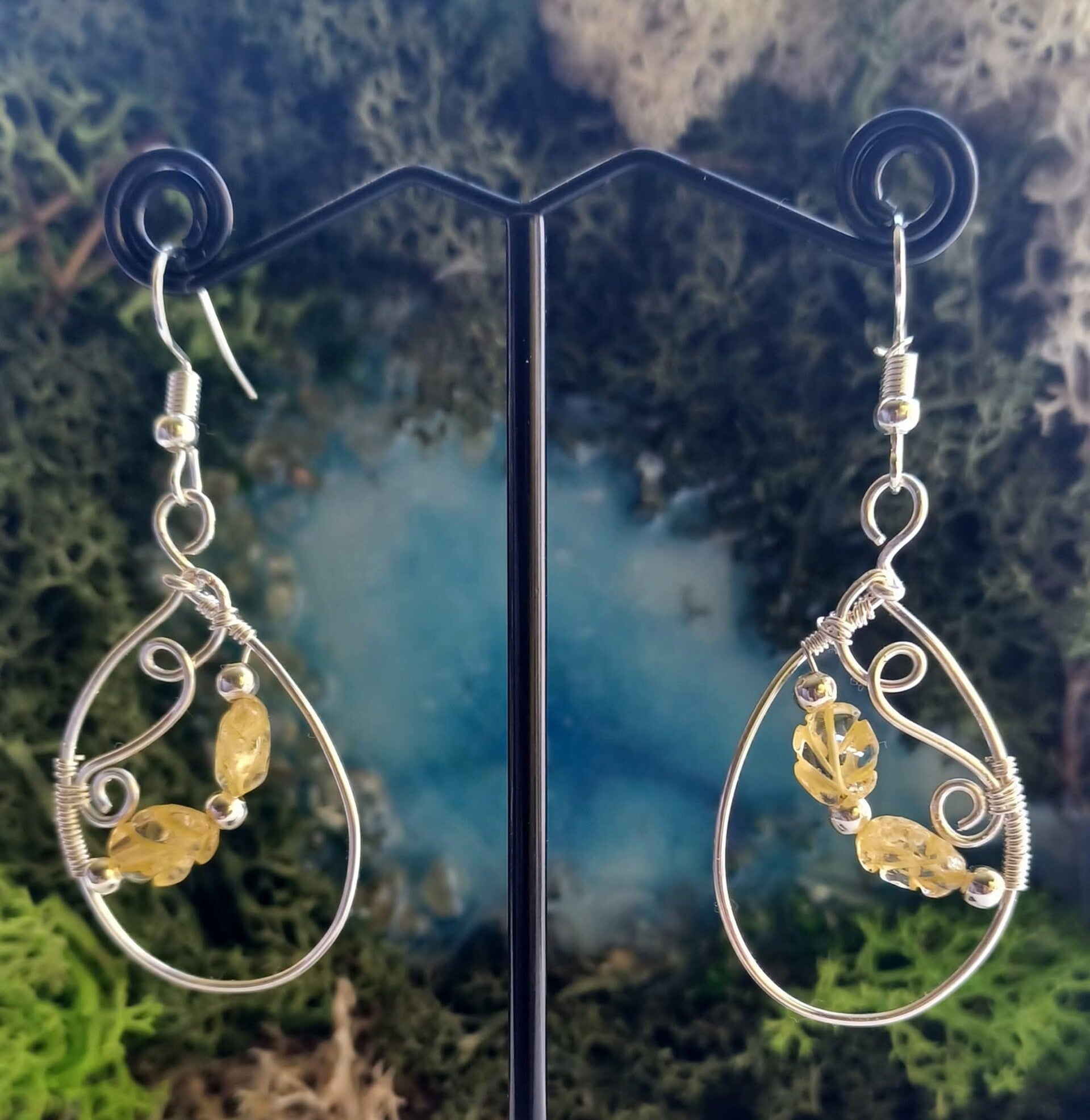 Citrine Teardrop Earrings