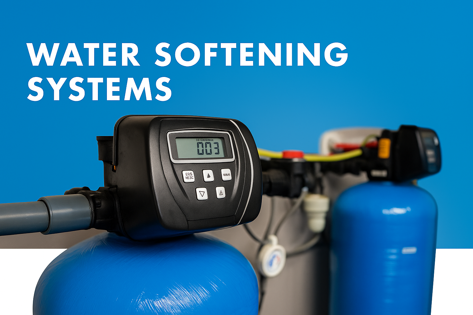 industriële waterontharder duplex