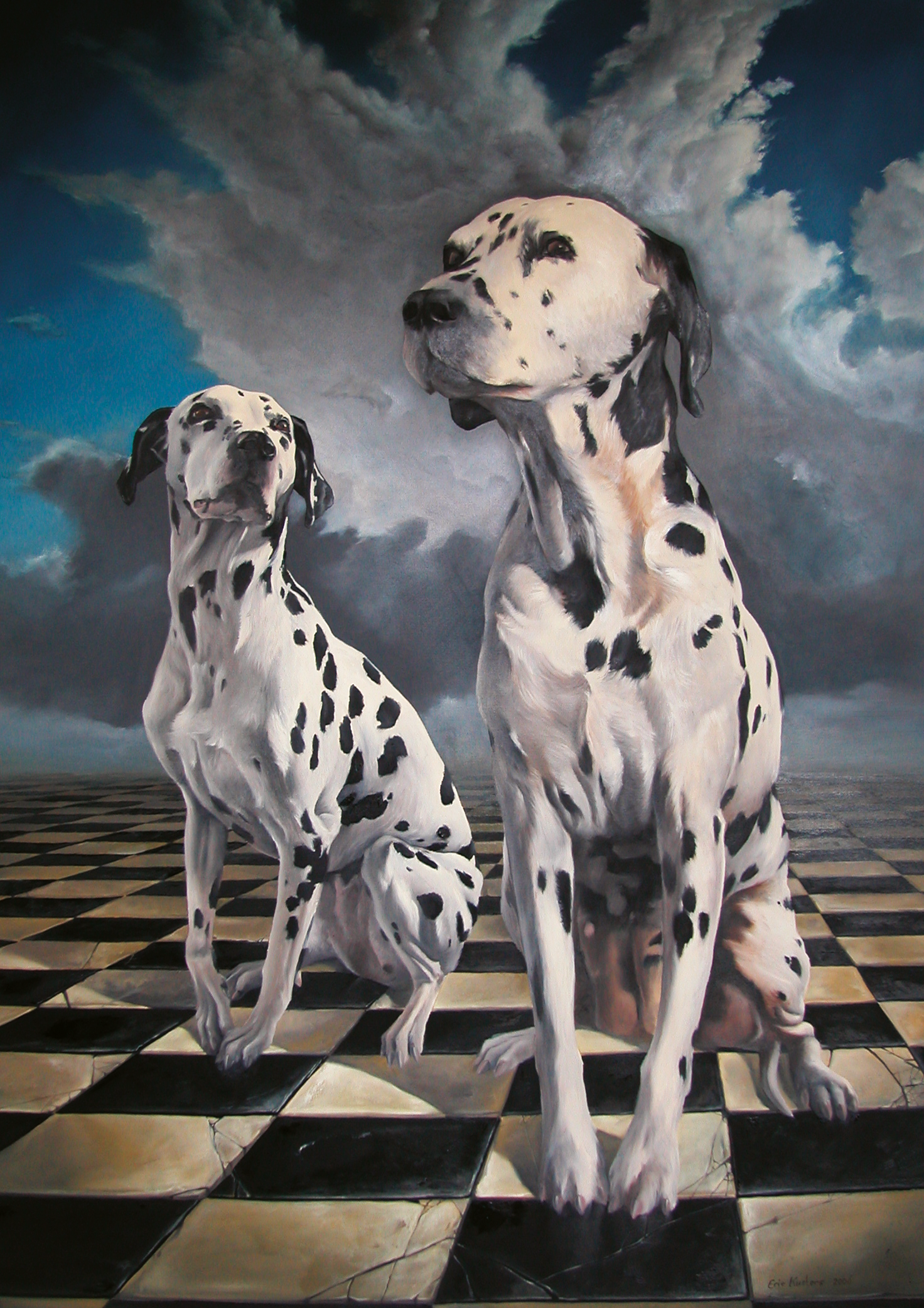 Dalma en Lessec, olieverf op canvas  ©2023 Eric Kusters