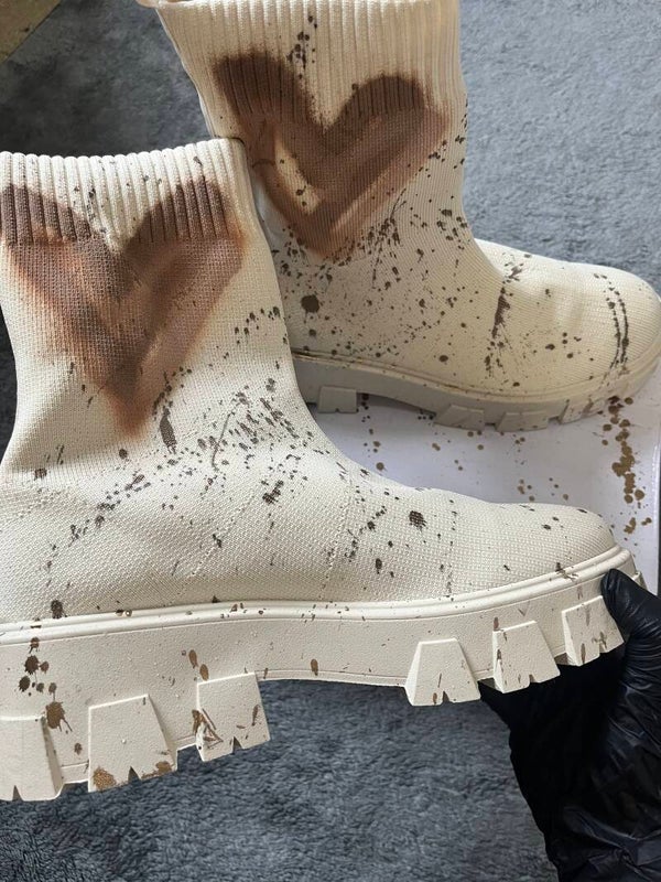 Spray Nude sock boot