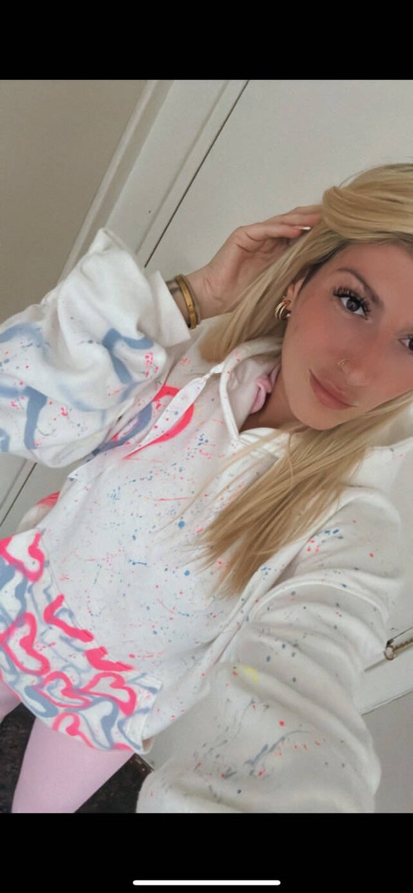 Adults White Hoodie