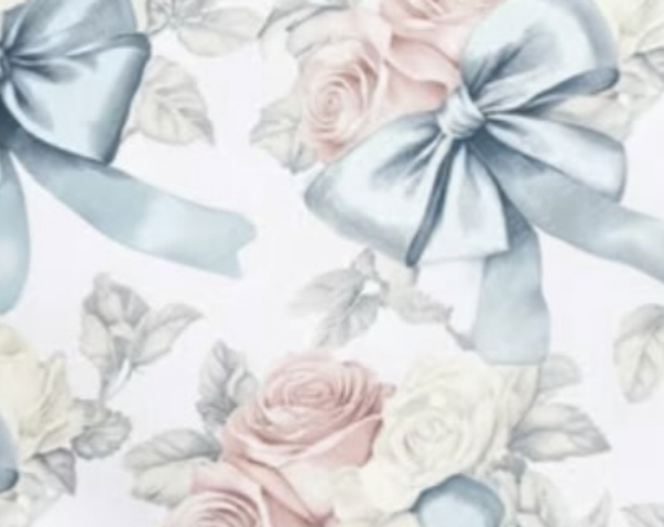 Pastel Floral Bow