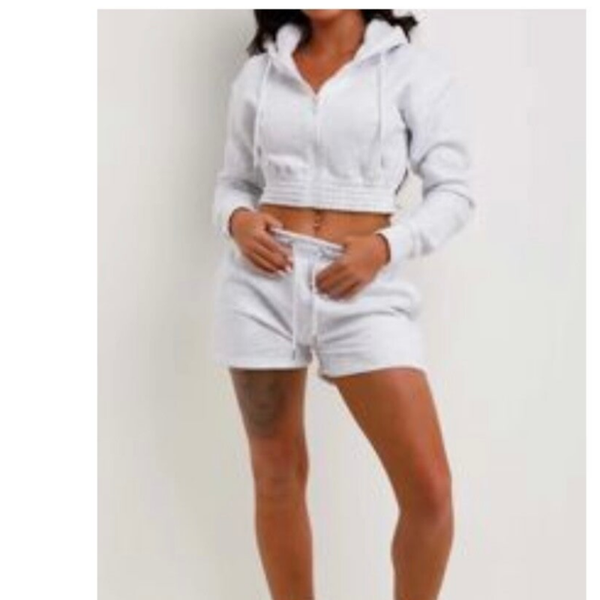 Spraypaint / Graffiti Bleach Grey Adult Shorts Set
