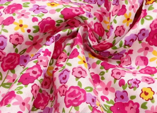 Pink floral cycling short set