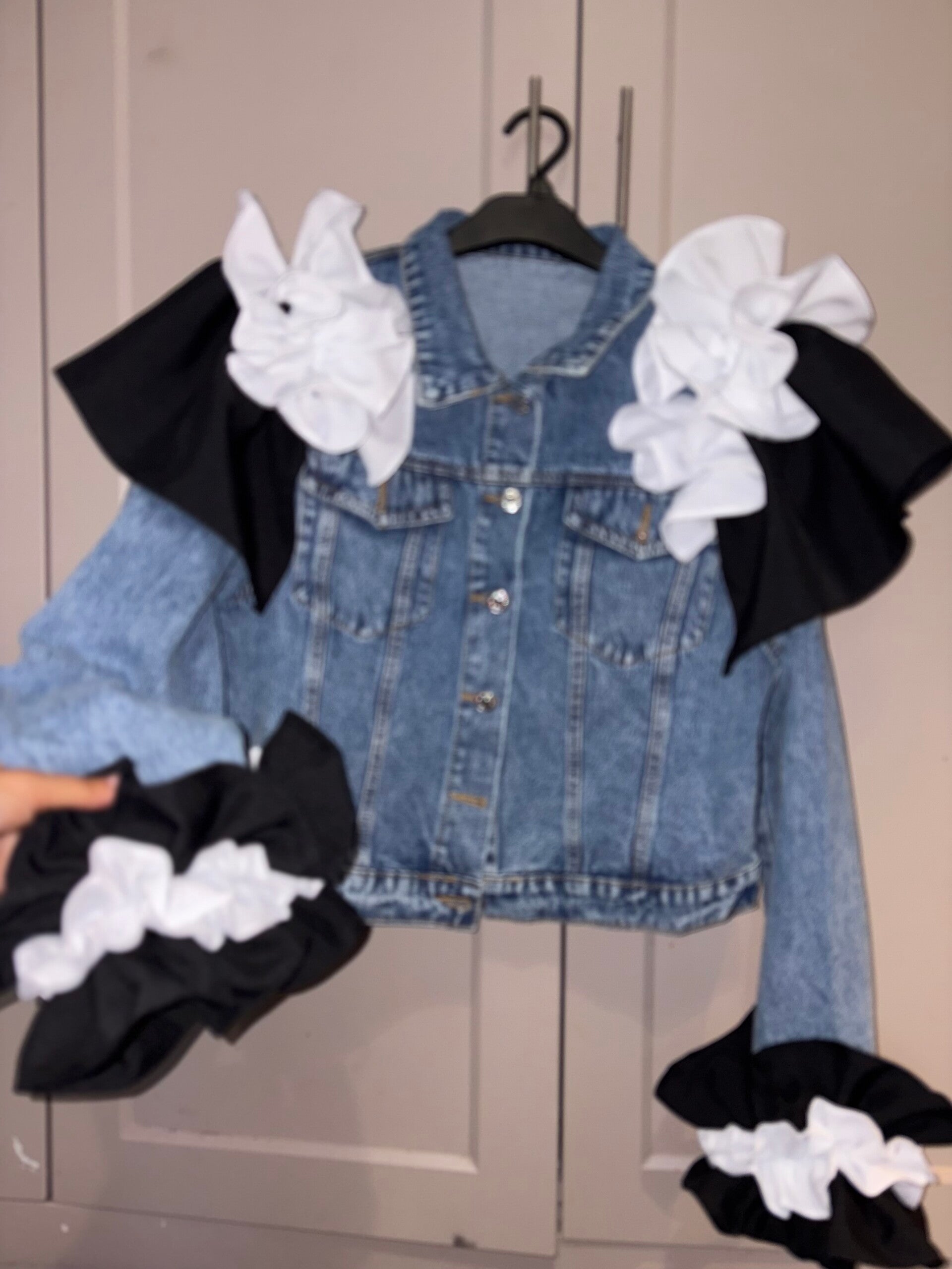 Adults Extra Frill Denim Jacket