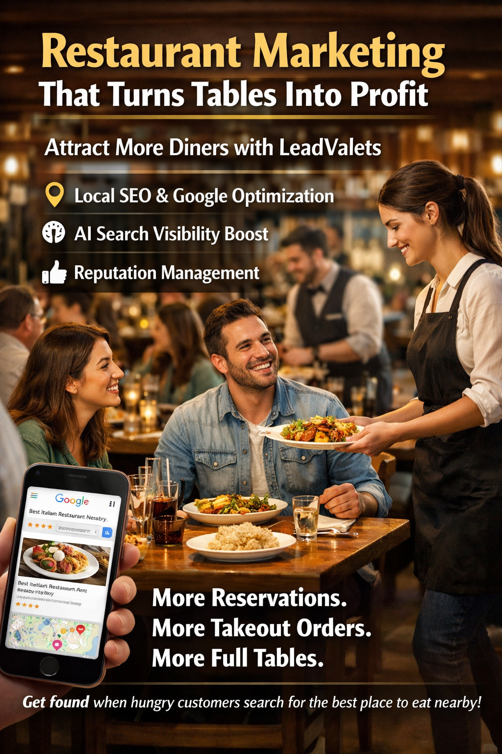 1LeadValets restaurants SEO and Visibilty