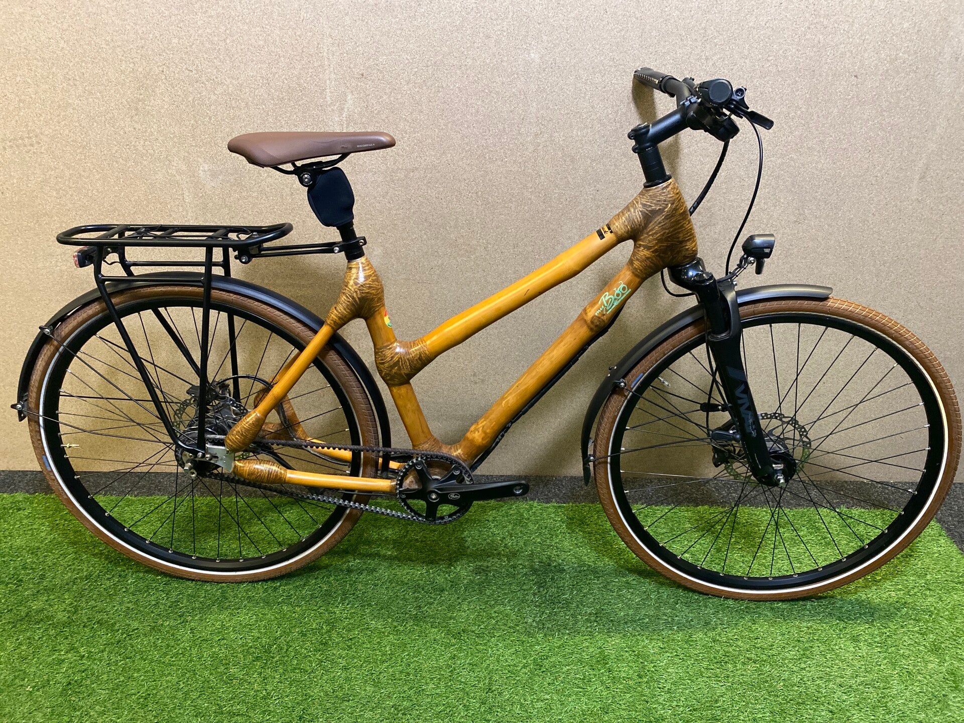 MYBOO KURO 2024 BAMBOE FRAME FIETS ALFINE 11 BELT DRIVE