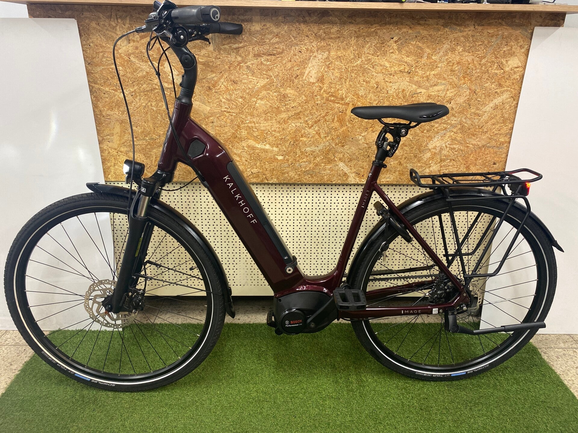 KALKHOFF IMAGE 3B 2023 BOSCH PERFORMANCE LINE MIDDENMOTOR ELEKTRISCHE DAMESFIETS 55 CM BELT