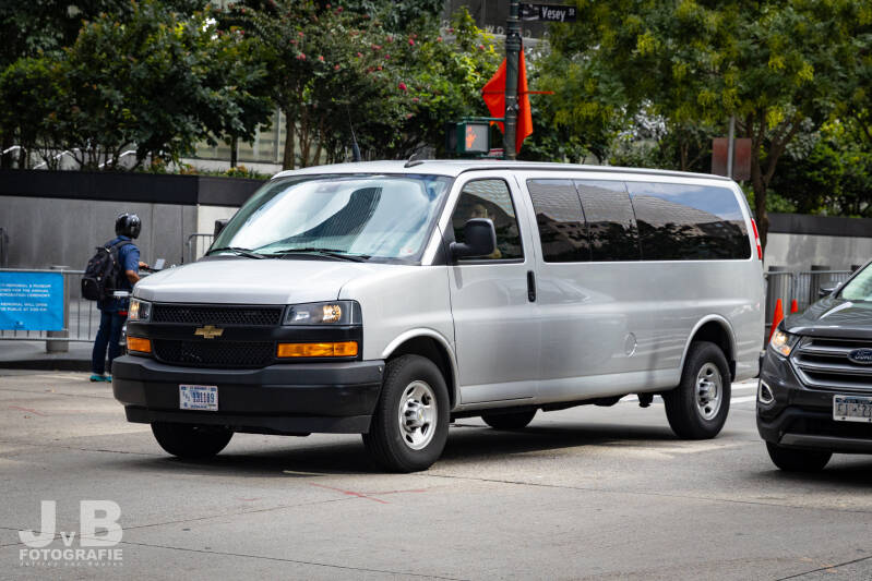 USSS Chevrolet Van after 9/11 memorial in New York City