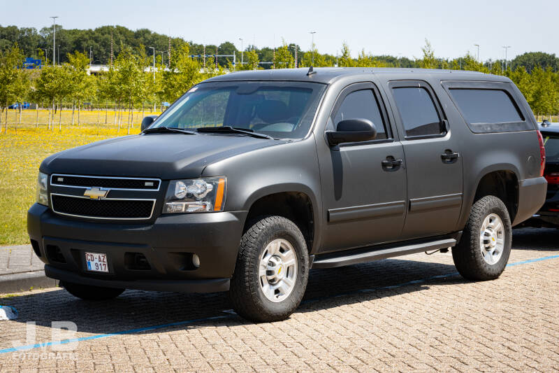 DSS Armored Chevrolet Suburban US Embassy Brussels (Belgium) during NATO-Summit in The Netherlands