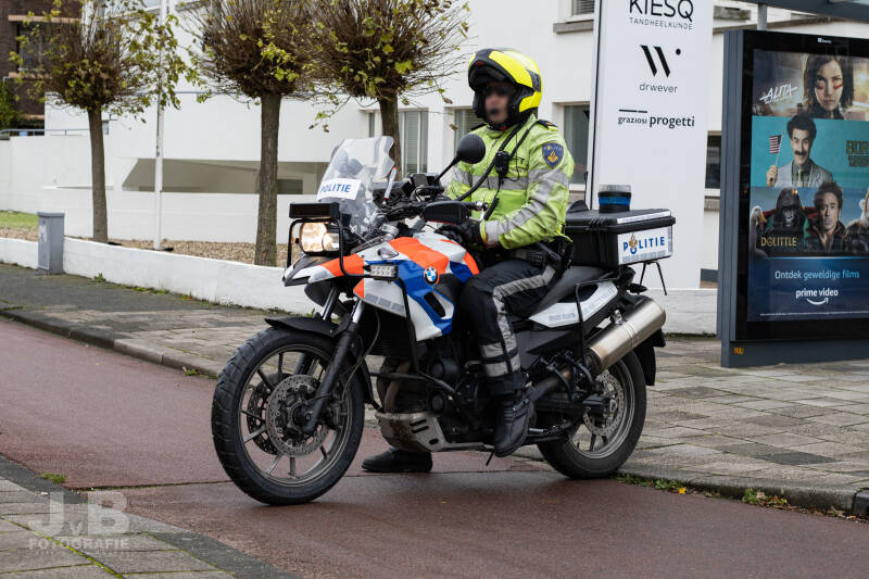 Een BMW F650gs van de Eenheid Den Haag.