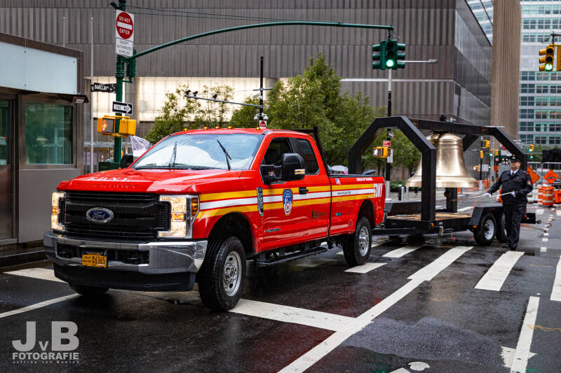 Bureau of Training Pick-up with 9/11 Memorial Bell
