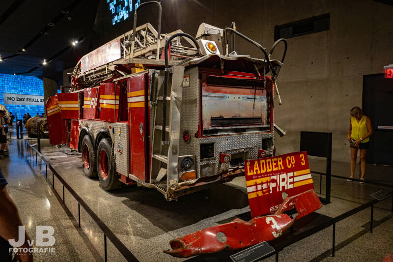 Ladder 3 from 9/11 Ground Zero at National 9/11 Museum