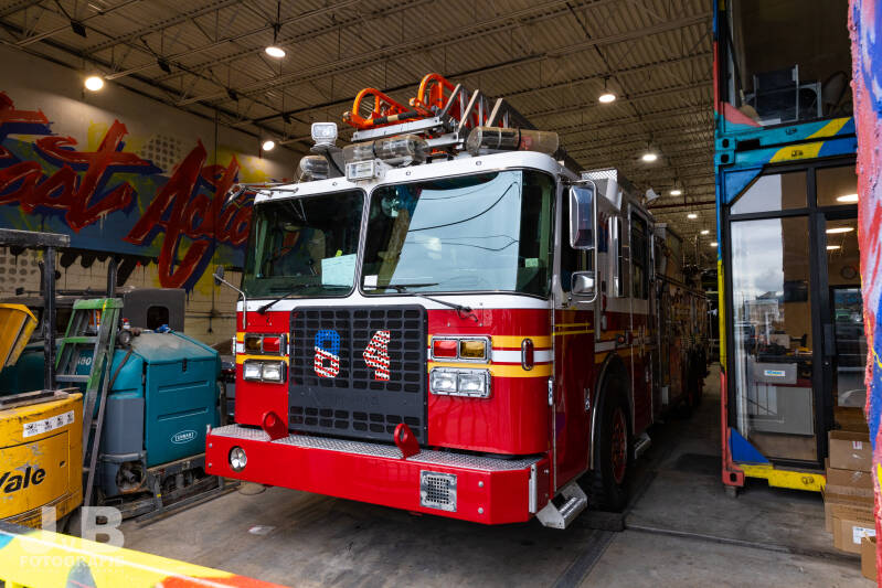 Ladder 84 (in paintshop) - Staten Island