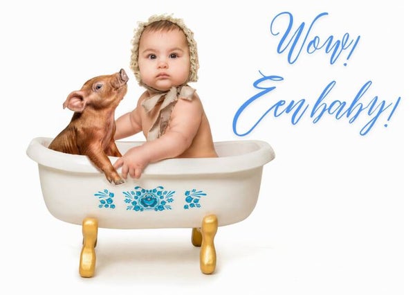 kaart Wow een baby