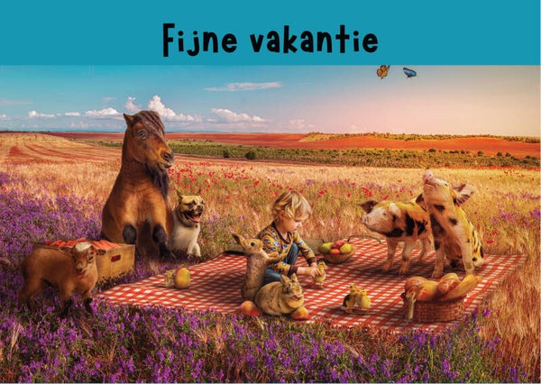 kaart fijne vakantie