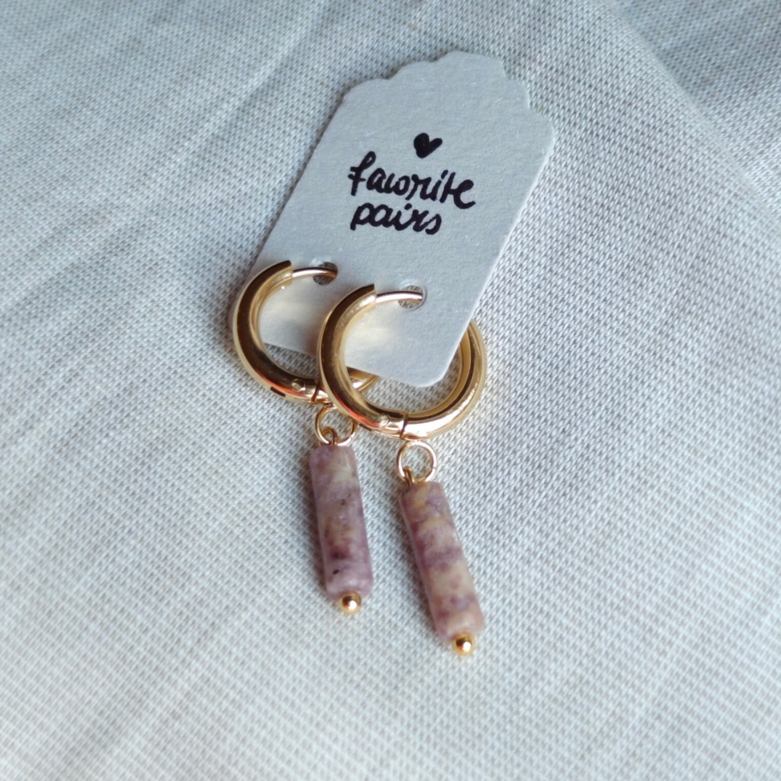 Creolen Kaiser Lepidolite