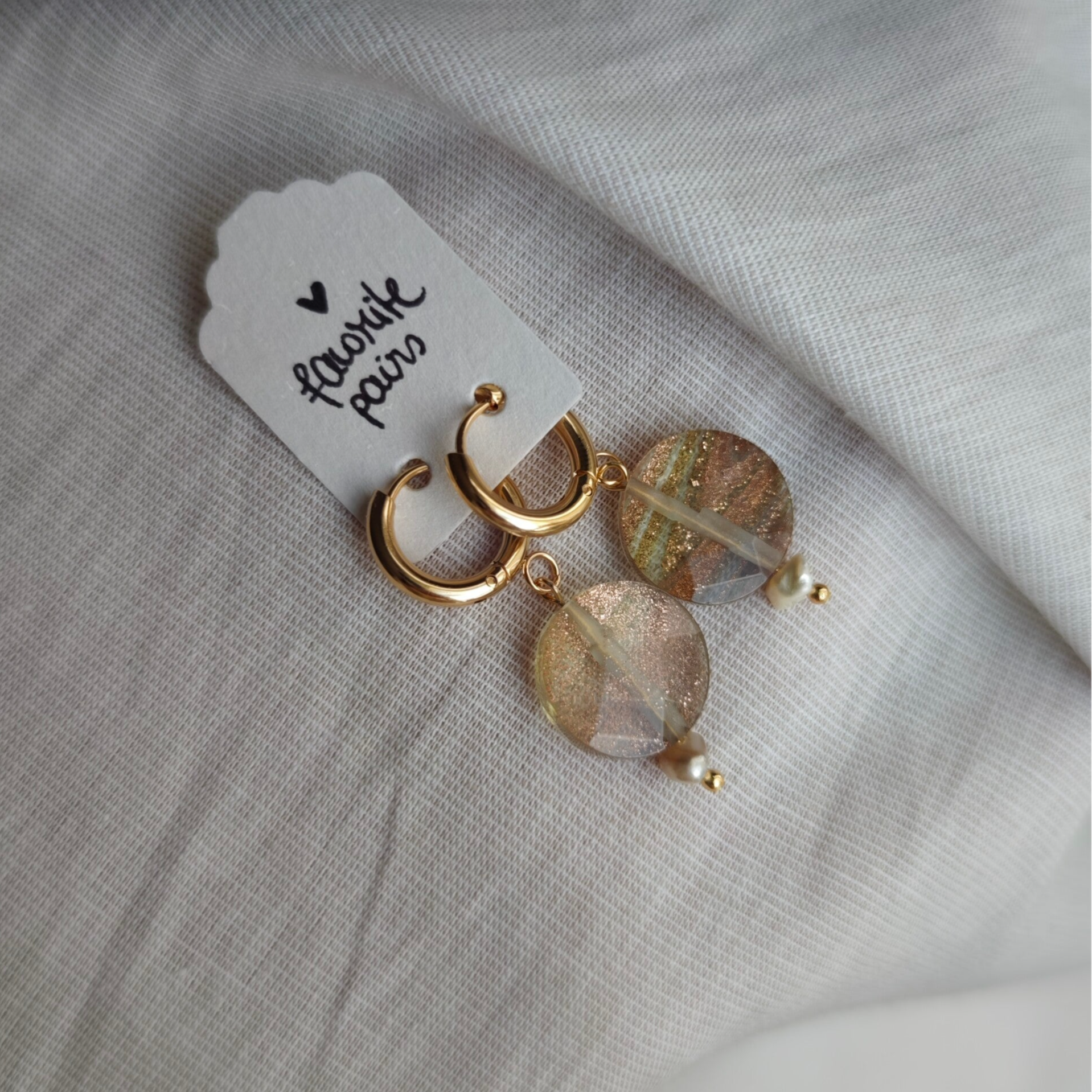 Creolen Golden Quarz