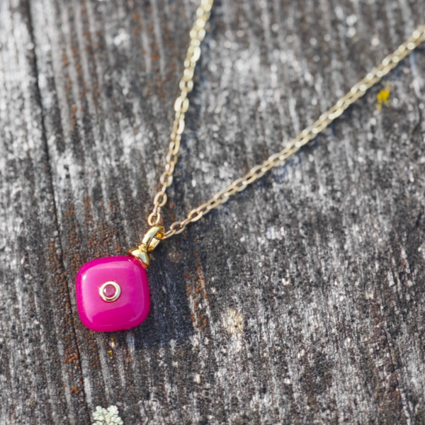 Halskette pink