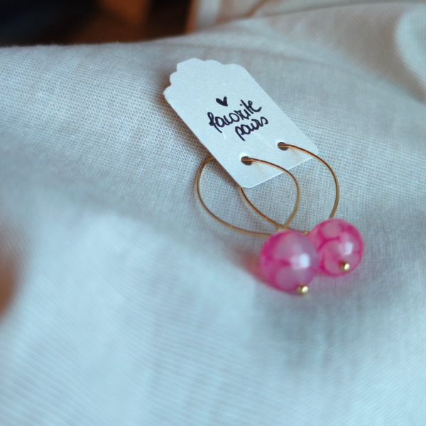 Creole Morganit Feuerachat pink