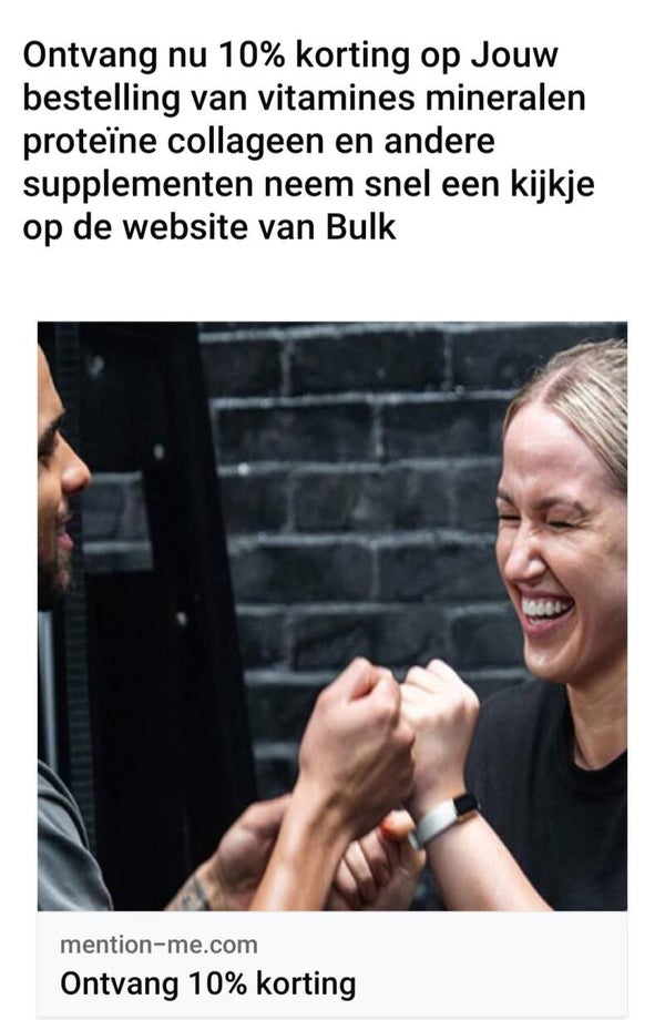 Ontvang 10% korting bij BULK
