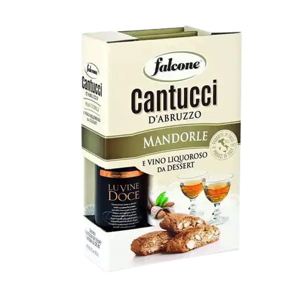 Cantuccini en dessertwijn in geschenkdoos