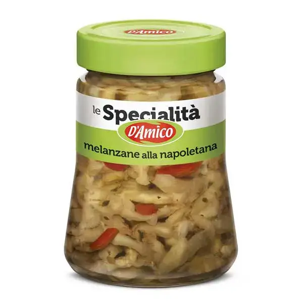 Aubergine fijngesneden