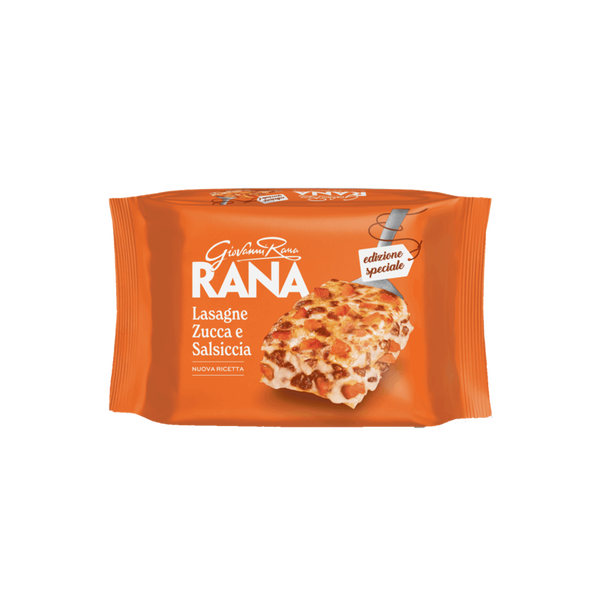 Lasagne kant en klaar met pompoen en salsiccia