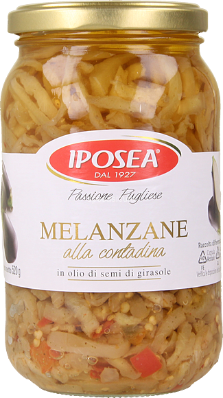 Melanzane alla Contadina – Italiaanse aubergines in olie (950 g) | Iposea