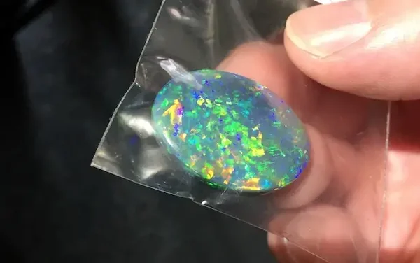 Lightning RIdge Black Crystal Opal 30.65 ct.