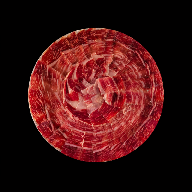 Plato de Jamón  iberico de Pata Negra de jabugo Anfora de Hebe