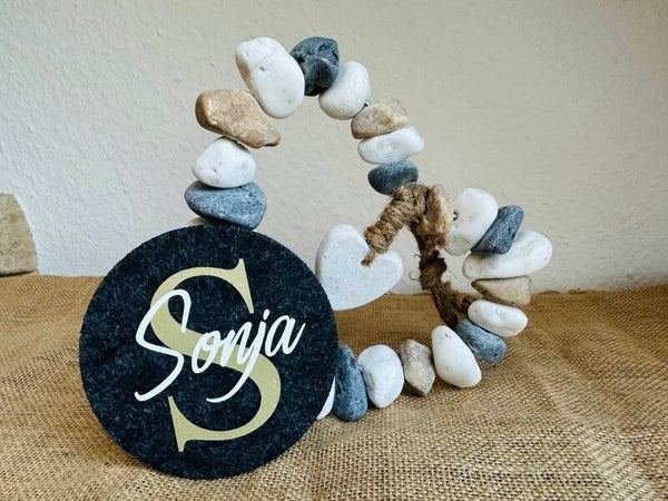 Untersetzer für Gäste - Gastgeschenk - personalisiert für Hochzeit und andere Feiern