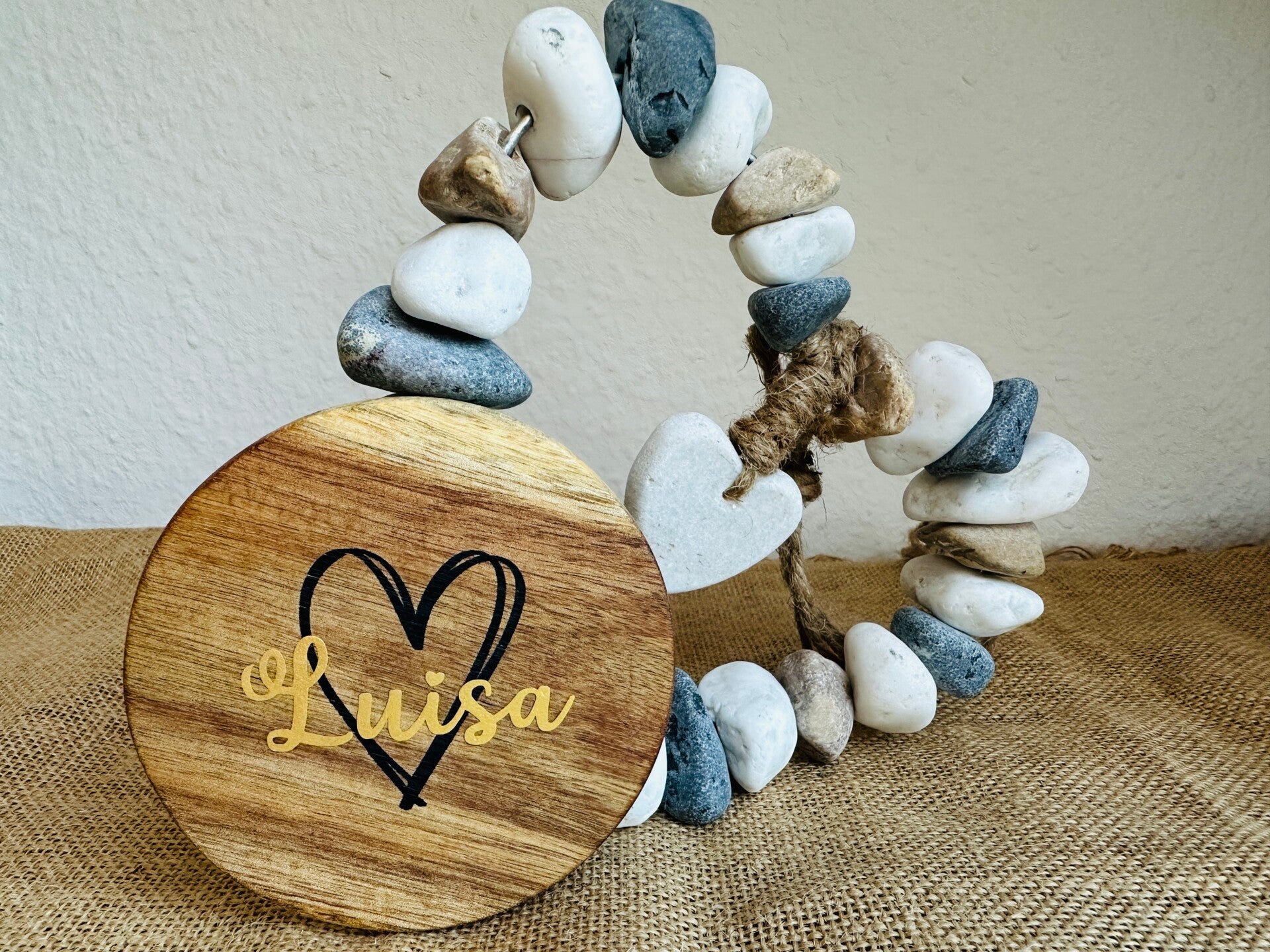 Hochwertige Mahagoni-Untersetzer für Gäste - Gastgeschenk - personalisiert für Hochzeit und andere Feiern