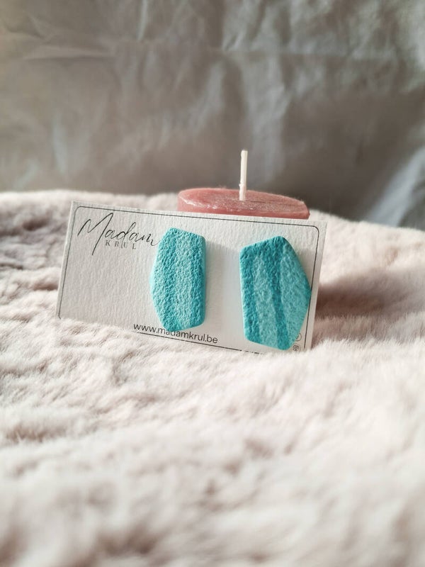 Oorbellen ⬪ Studs ⬪ Mars ⬪ GroenBlauw