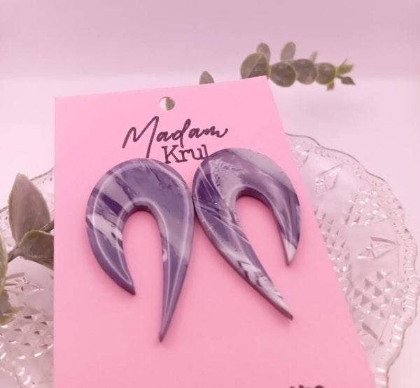 Oorbellen ⬪ Studs ⬪ Hooks ⬪ Paars