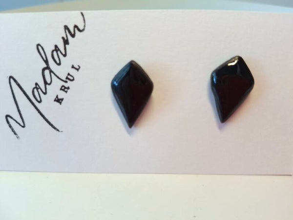 Oorbellen ⬪ Studs ⬪ Diamant ⬪ Zwart